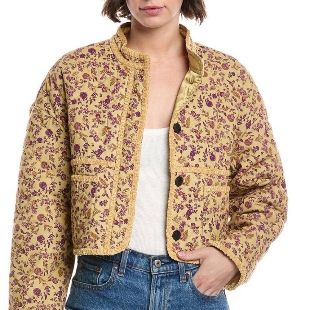 Nwt 7 For All Makind Unique Quilted Jacket
